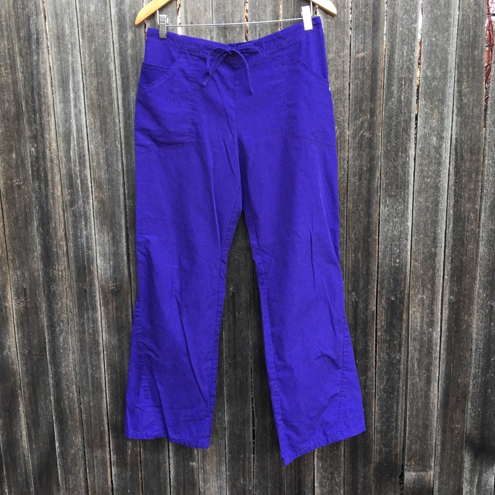Cherokee Drawstring Purple Scrub Pants